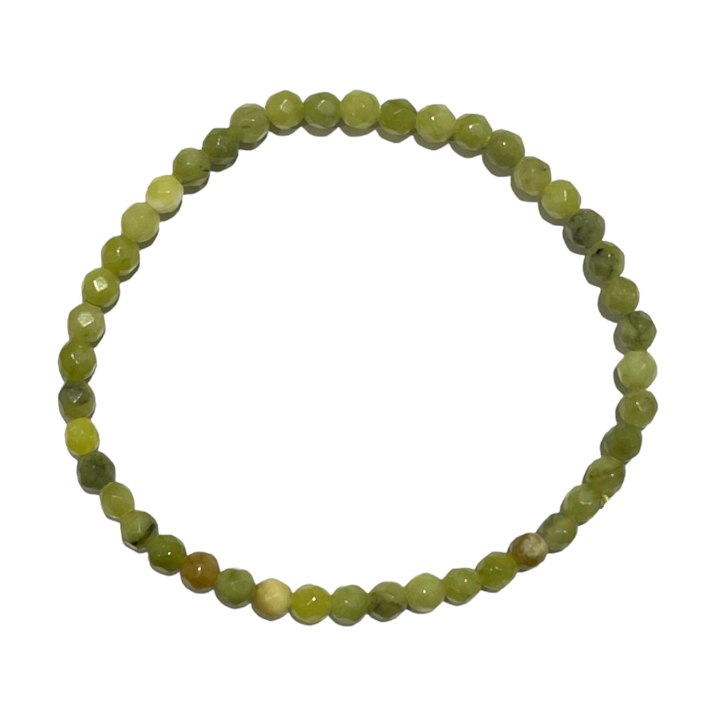 Bracelet Facetté 4mm Jade de thailande A+ - Foliesbijoux