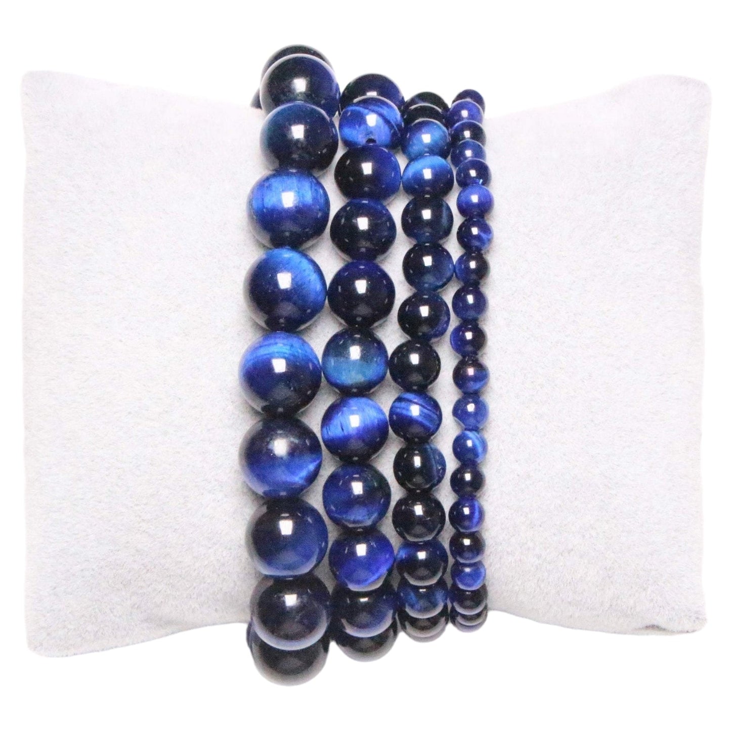 Bracelet Oeil de Tigre AA Bleu chauffé - Foliesbijoux