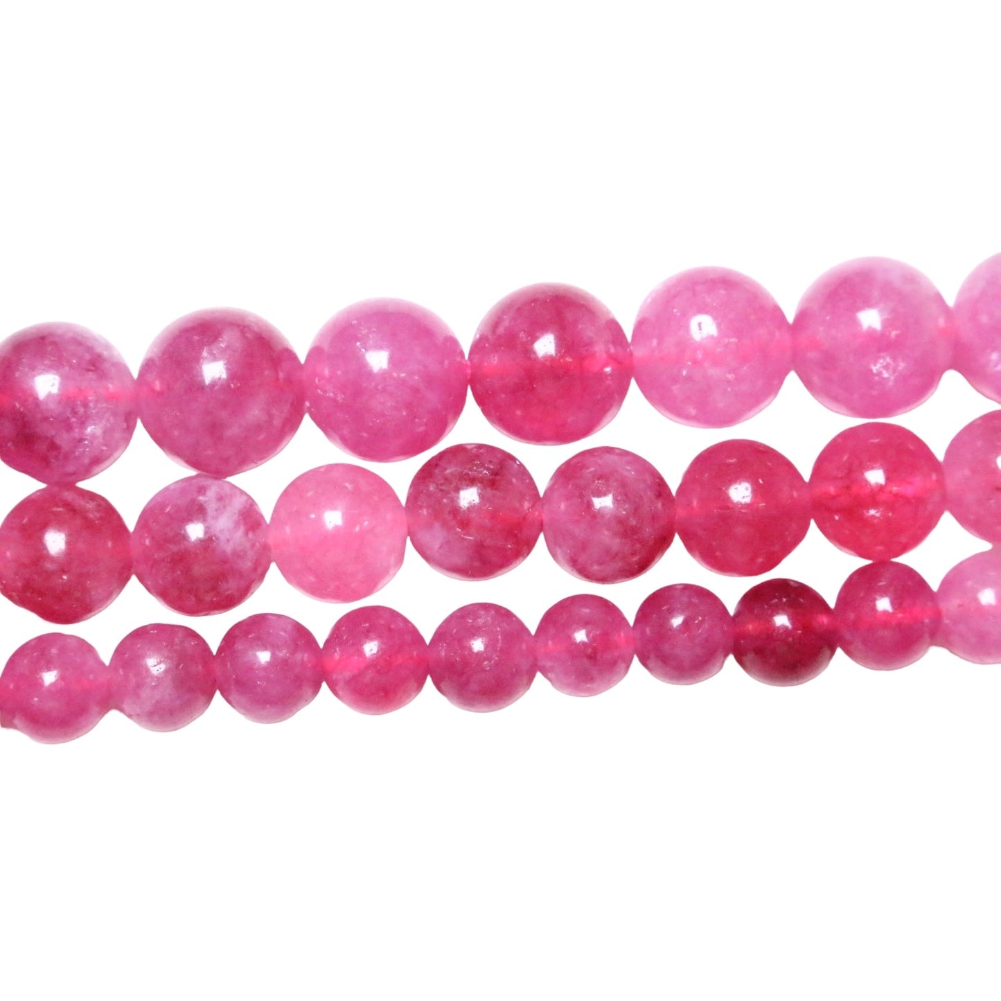 Fil de perle Cristal teinte couleur rubis - Foliesbijoux