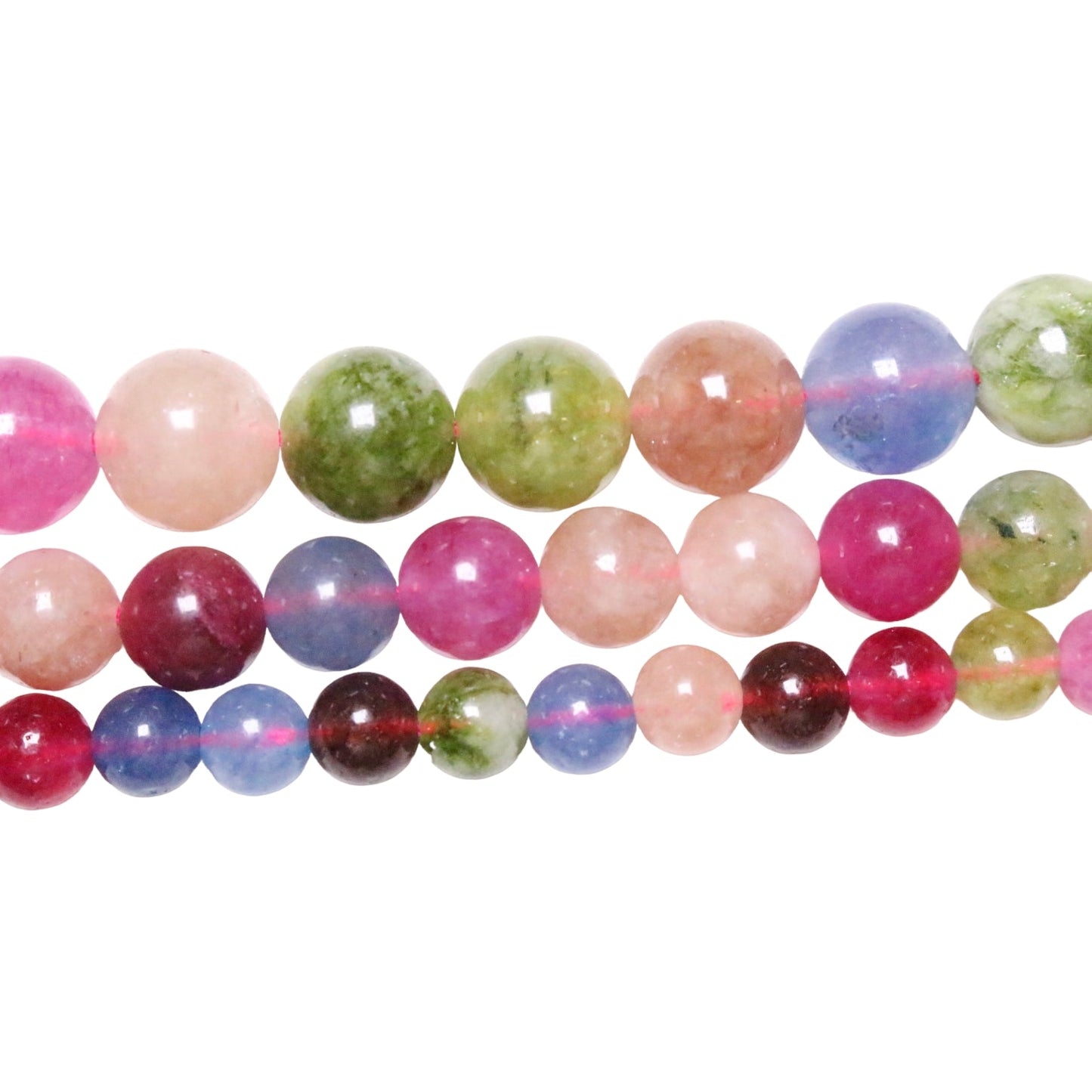 Fil de perle Cristal teintée multicouleur - Foliesbijoux