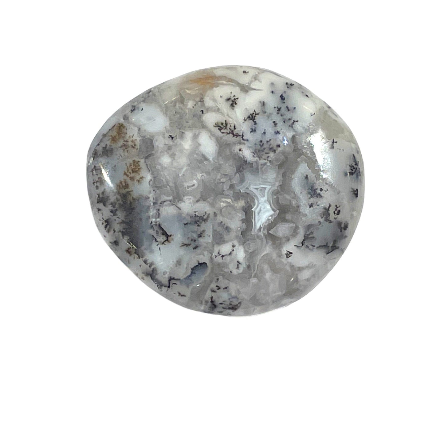 Galet plat en agate dendritique - Foliesbijoux