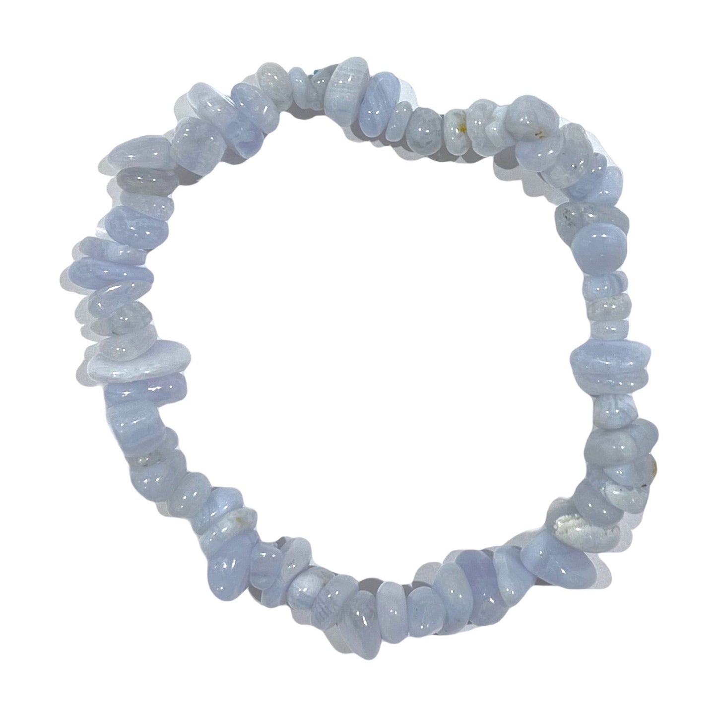 Bracelet baroque Calcédoine bleue AA - Foliesbijoux