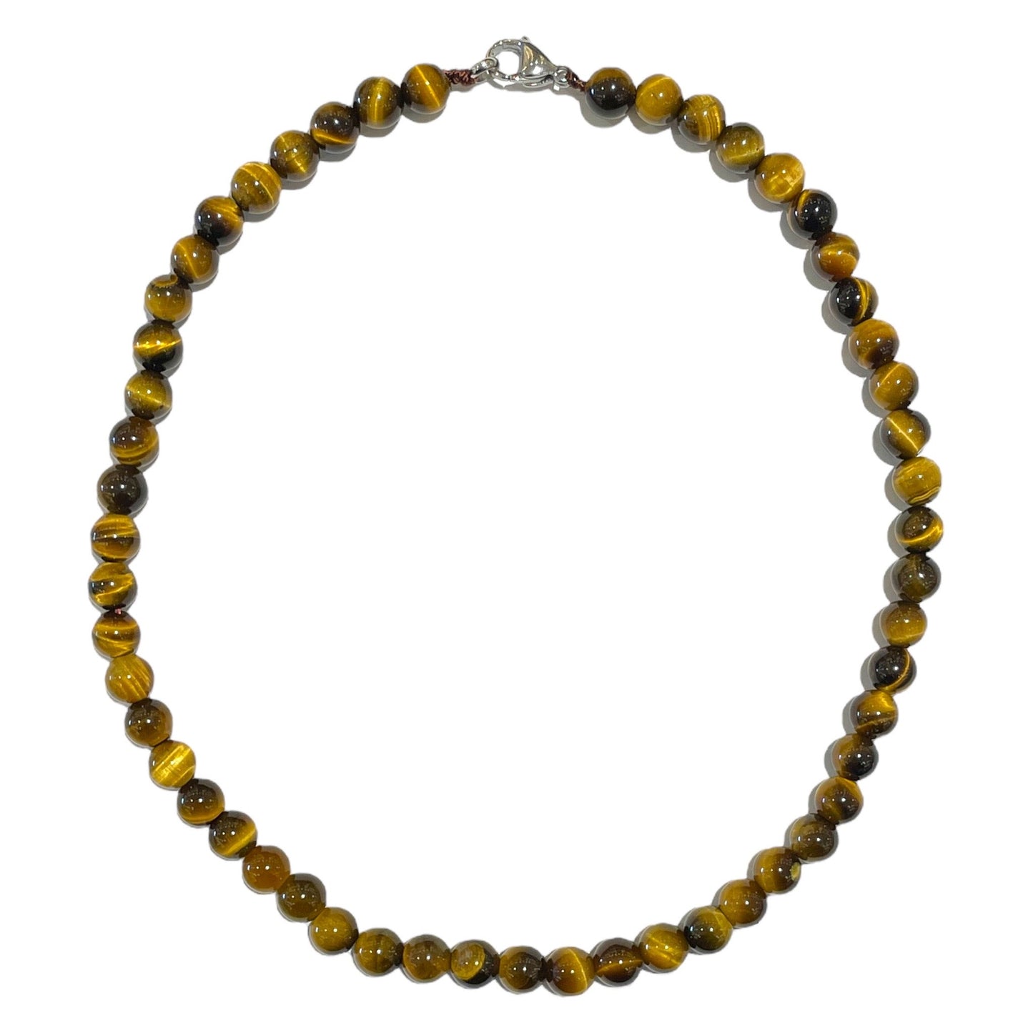 Collier boule Oeil de tigre - Foliesbijoux