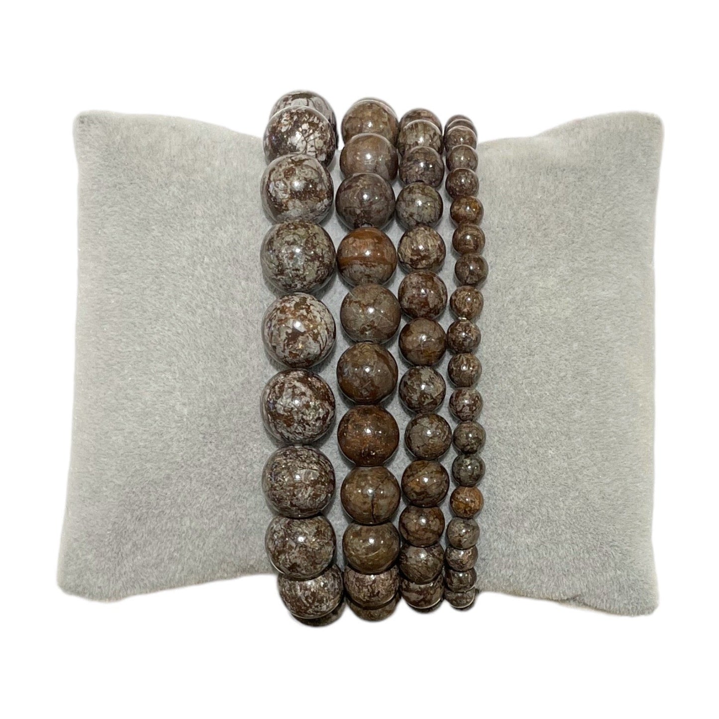 Bracelet Obsidienne Flocon De Neige Rouge A - Foliesbijoux