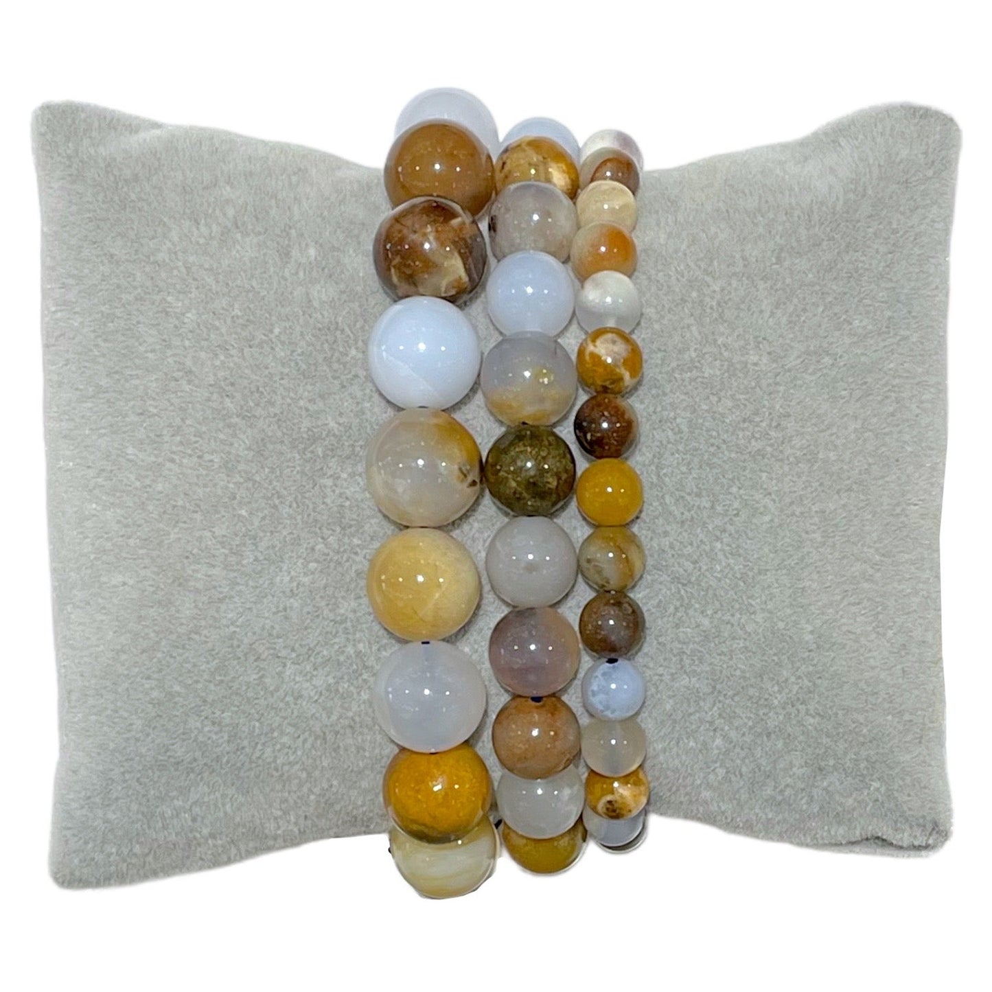 Bracelet Calcedoine Multicouleur A - Foliesbijoux