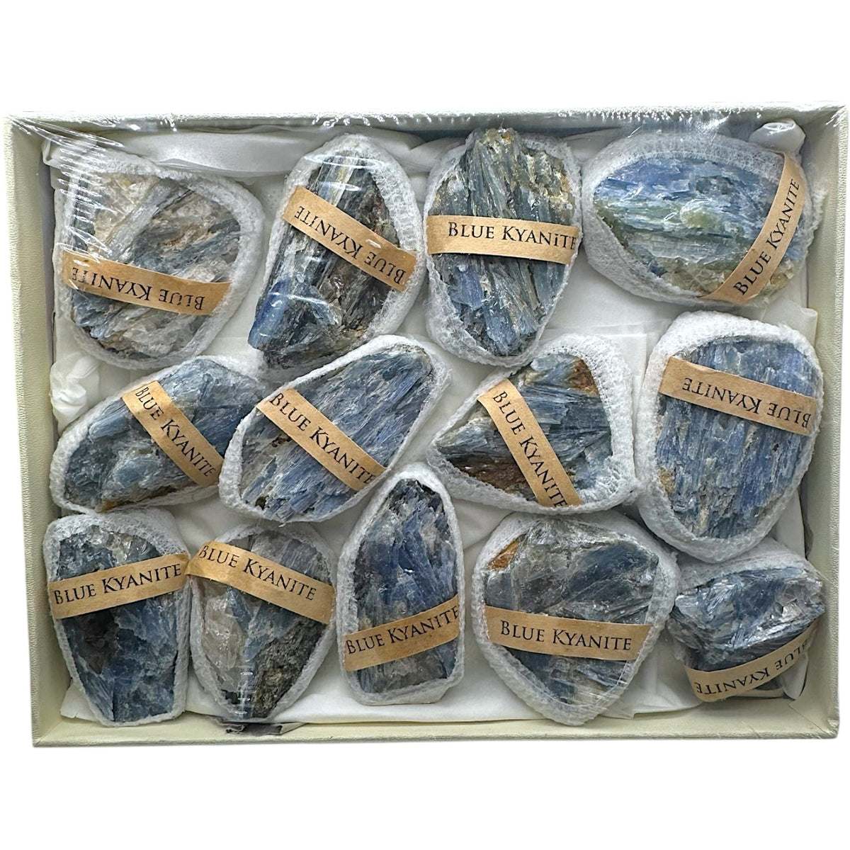 Boîte de Kyanite/Cyanite bleu (n°7) 18x14x4 cm - Foliesbijoux