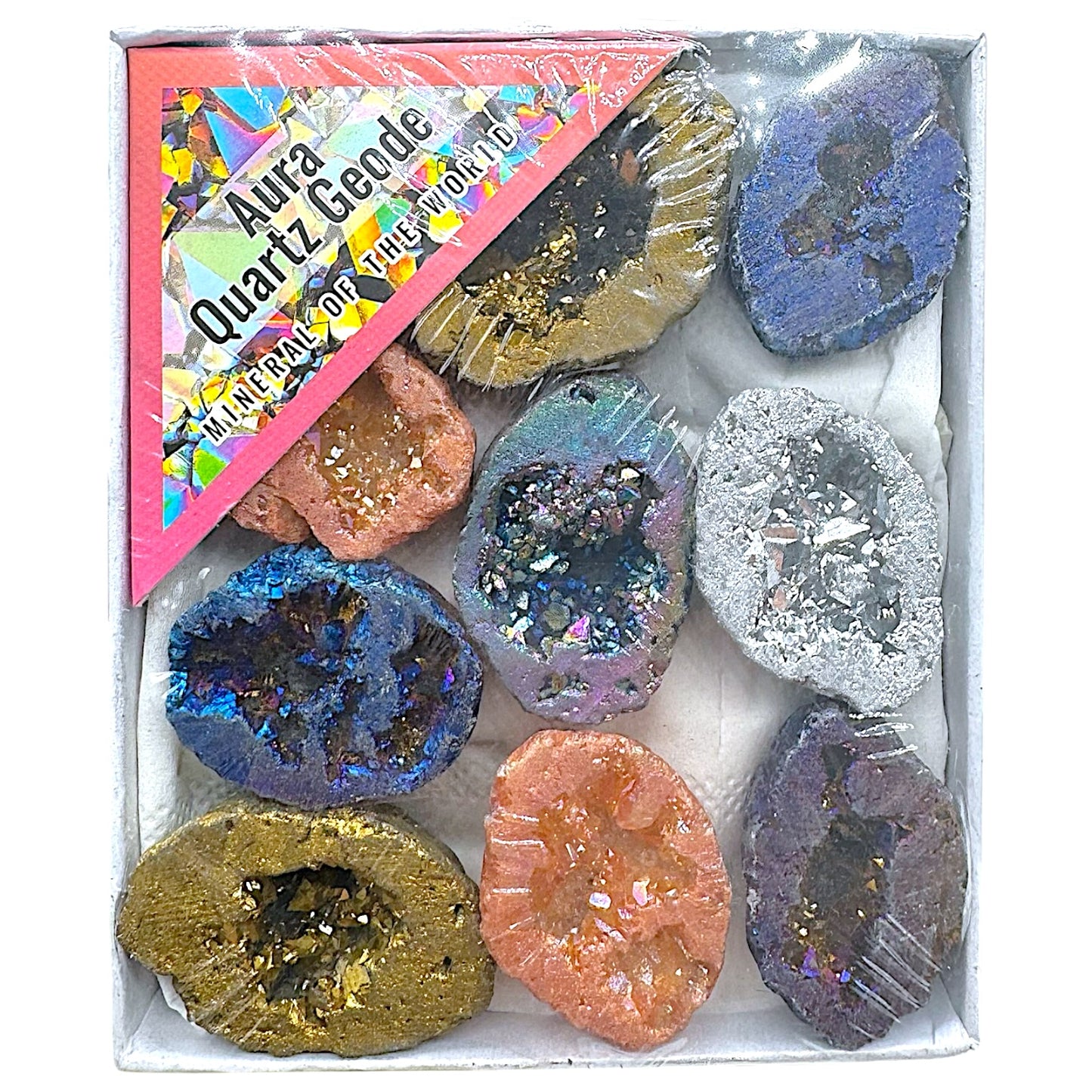 Boîte de Géode Aura (n°30) 8,5x10x3,5 cm - Foliesbijoux