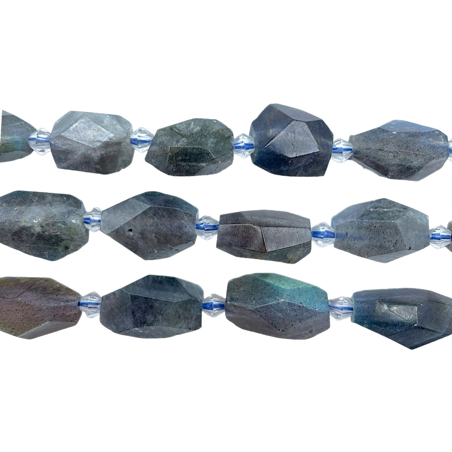 Fil de pierre forme libre Labradorite 20x10 mm - Foliesbijoux