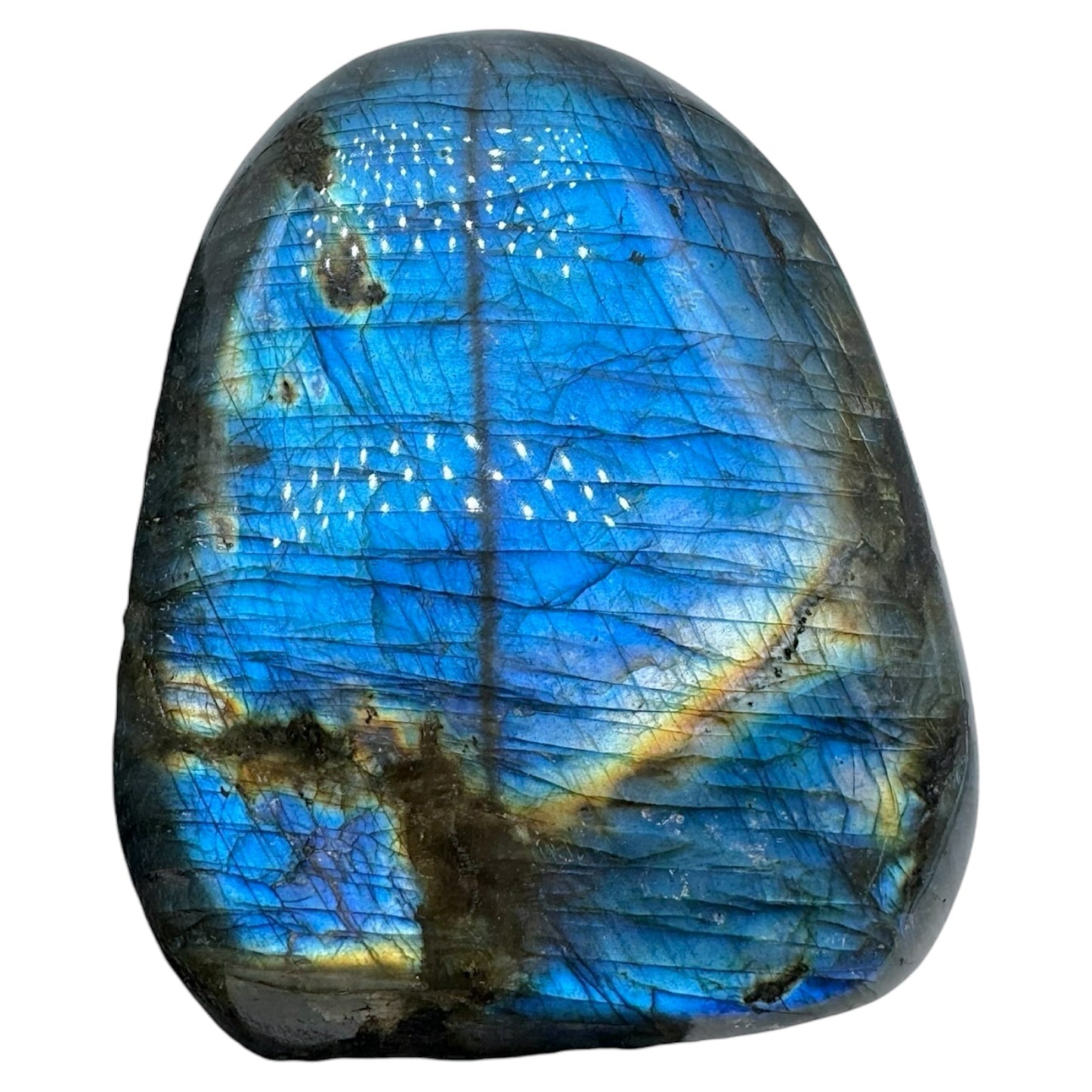 Labradorite flashy forme libre AA+ (Lot 86) 368g 7x3x8.5cm - Foliesbijoux
