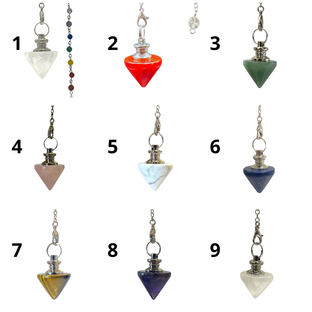 Pendule Toupie (10 pierres disponible) - Foliesbijoux