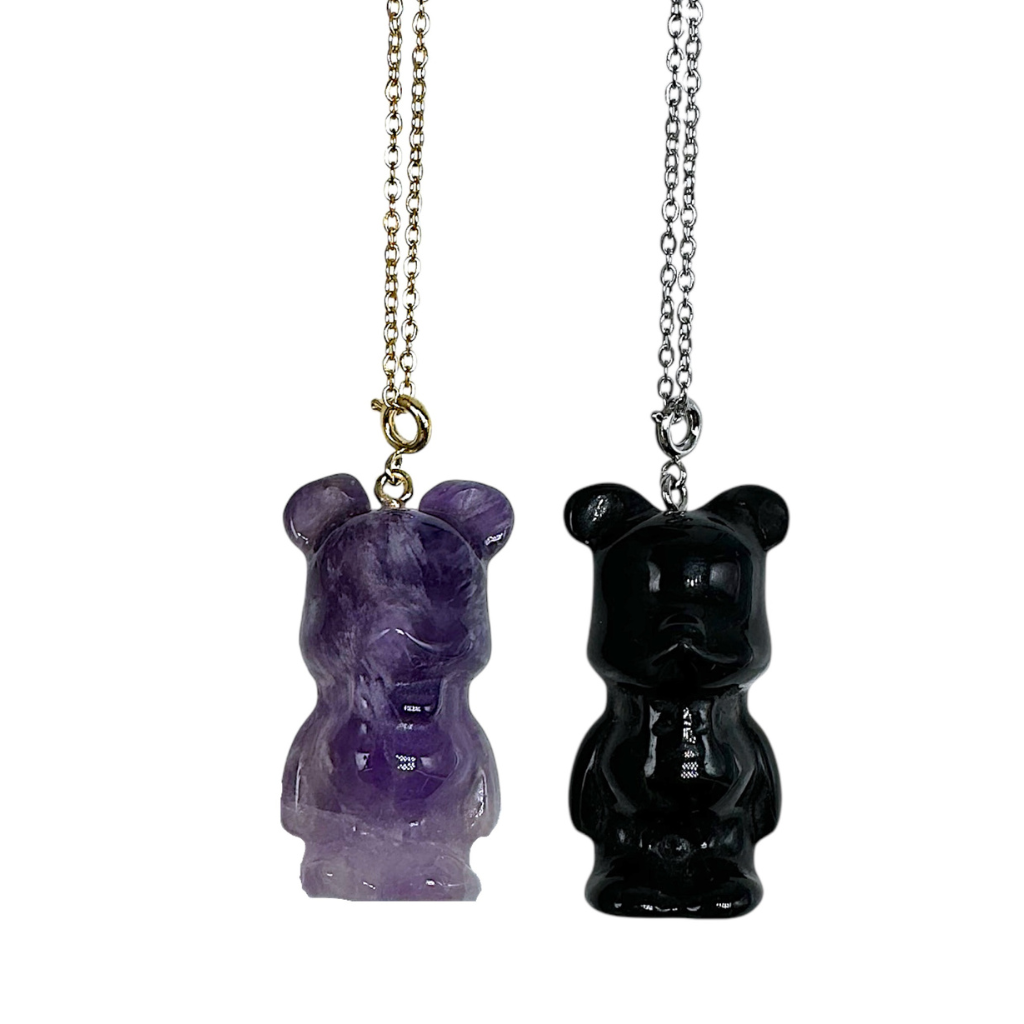 Pendentif ours nounours attache dorée ou argentée - Foliesbijoux