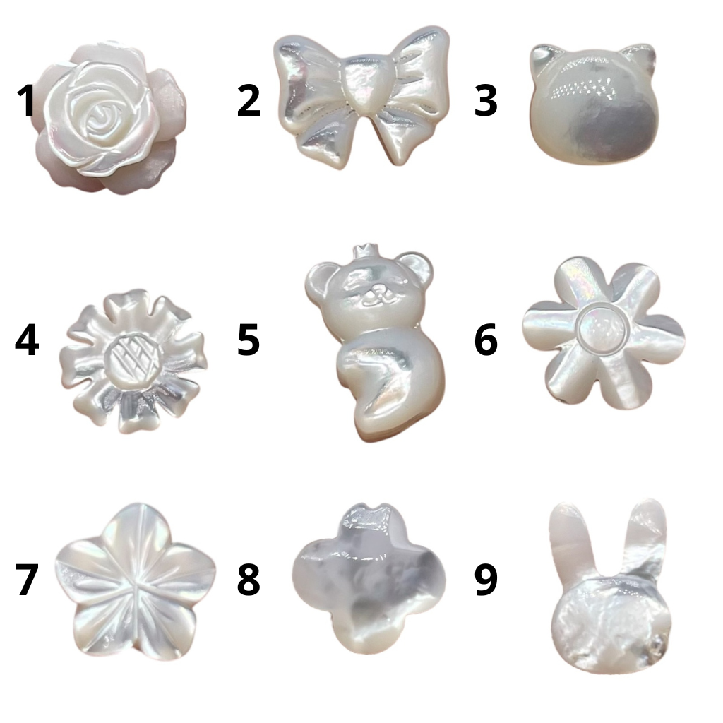 Lot de nacres (13 motifs disponible) - Foliesbijoux