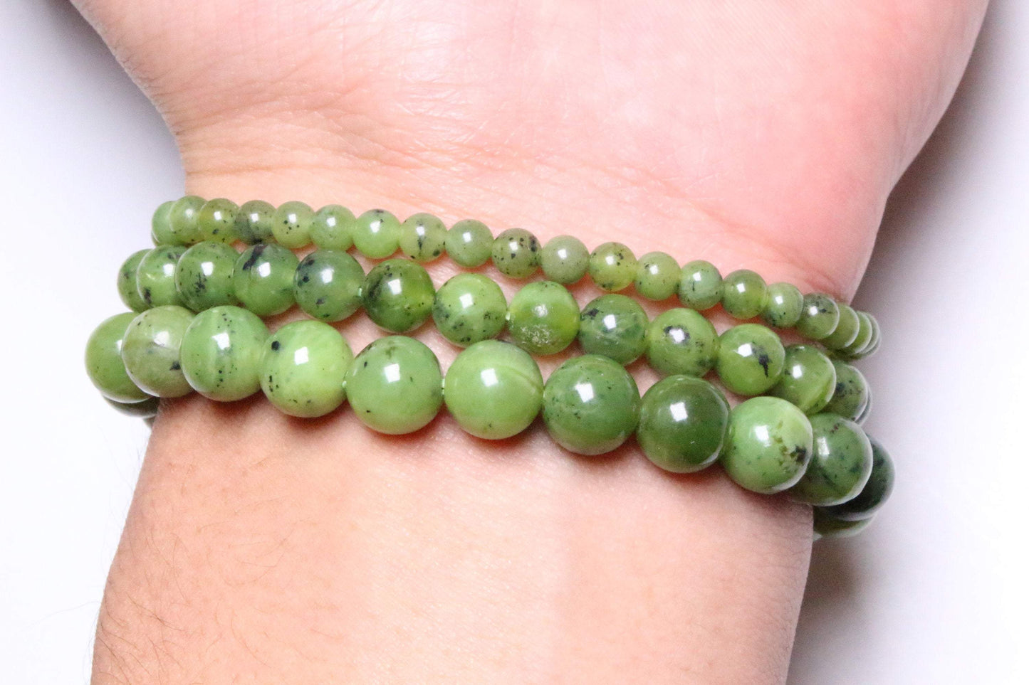 Bracelet Jade Nephrite A+ - Foliesbijoux