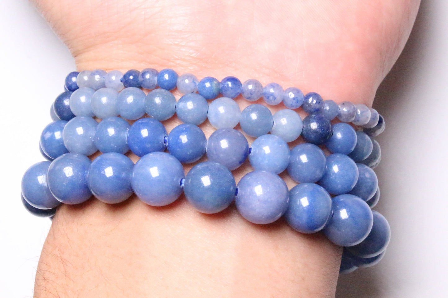 Bracelet Aventurine Bleue A - Foliesbijoux