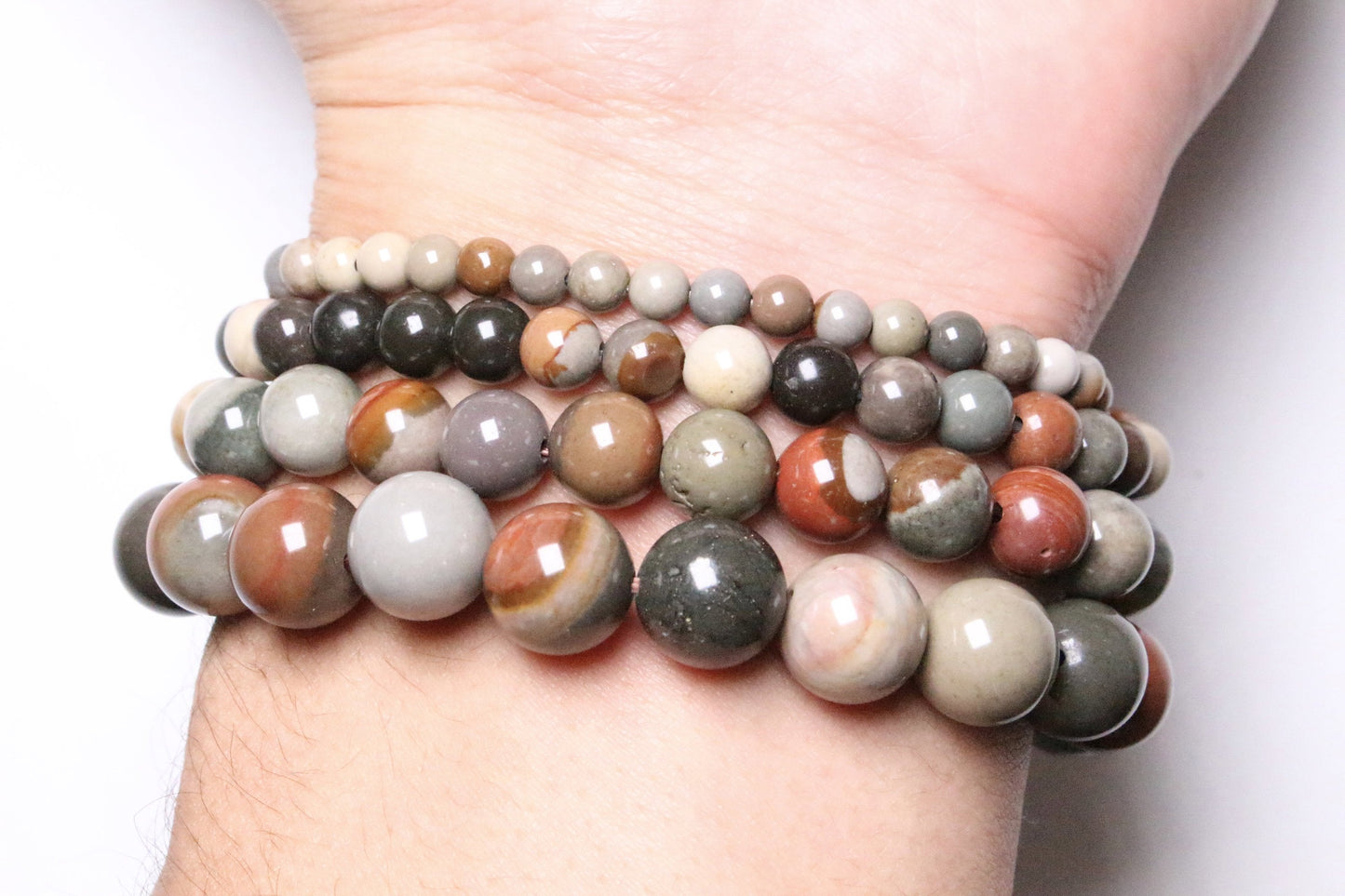 Bracelet Jaspe Polychrome A - Foliesbijoux