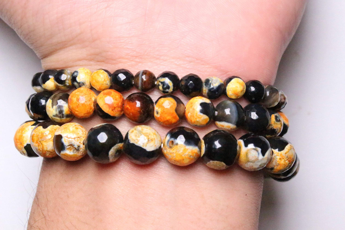 Bracelet Jaspe Bourdon teinté - Foliesbijoux