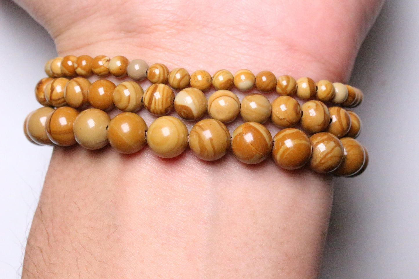 Bracelet Jaspe Bois A - Foliesbijoux