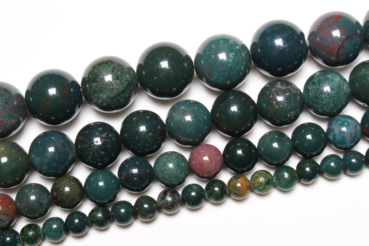 Fil de perle Jaspe sanguin A - Foliesbijoux