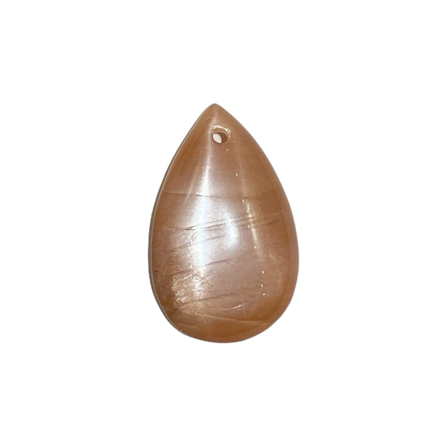 Pendentif Pierre de Soleil goutte plate percé devant - Foliesbijoux