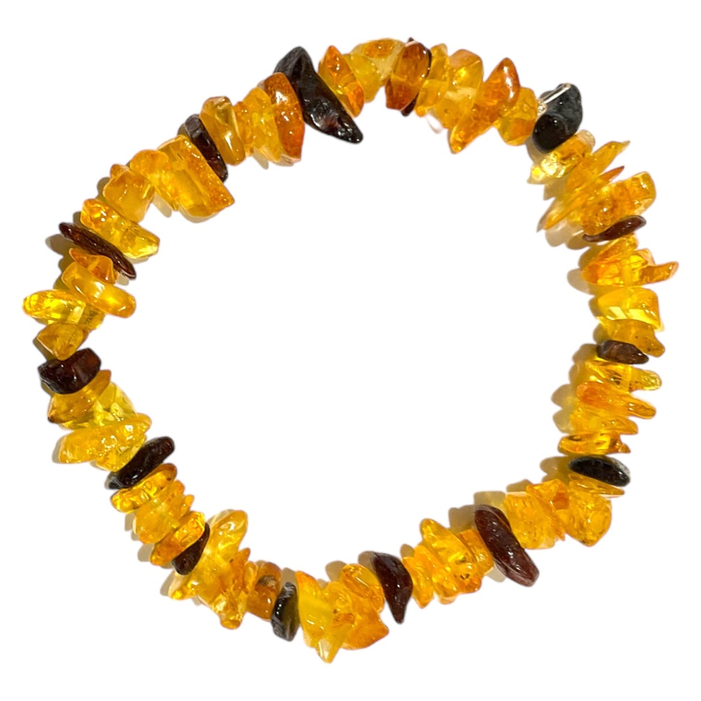 Bracelet chips ambre adulte - Foliesbijoux