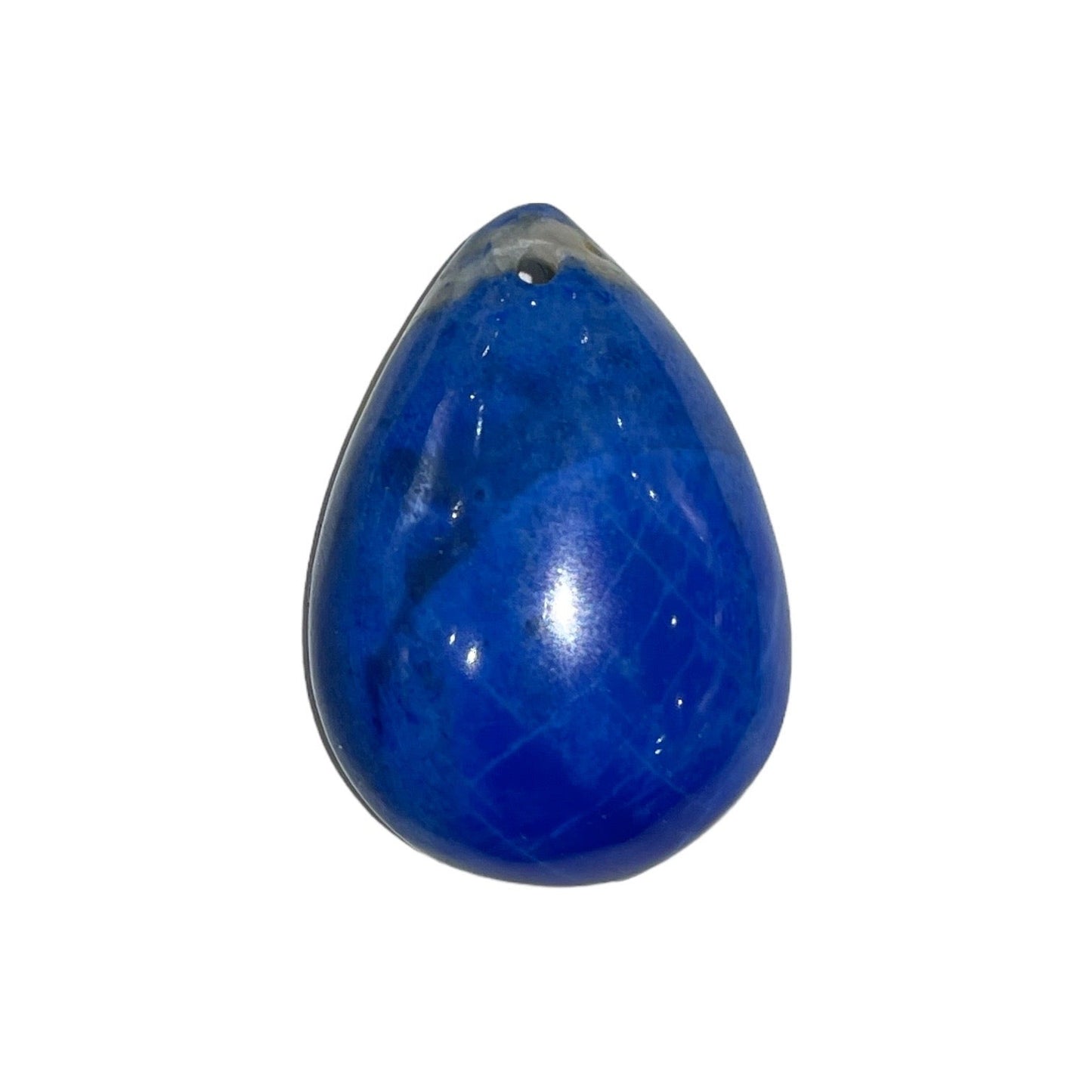 Pendentif Lapis Lazuli forme goutte percé devant - Foliesbijoux