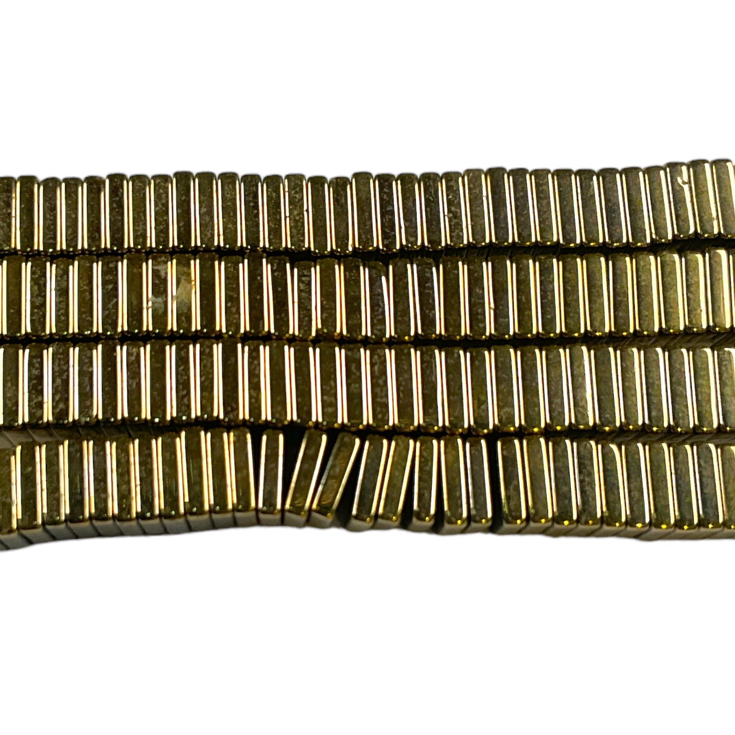 Fil de perle Hématite electroplaquée bronze/doré HED-37G - Foliesbijoux