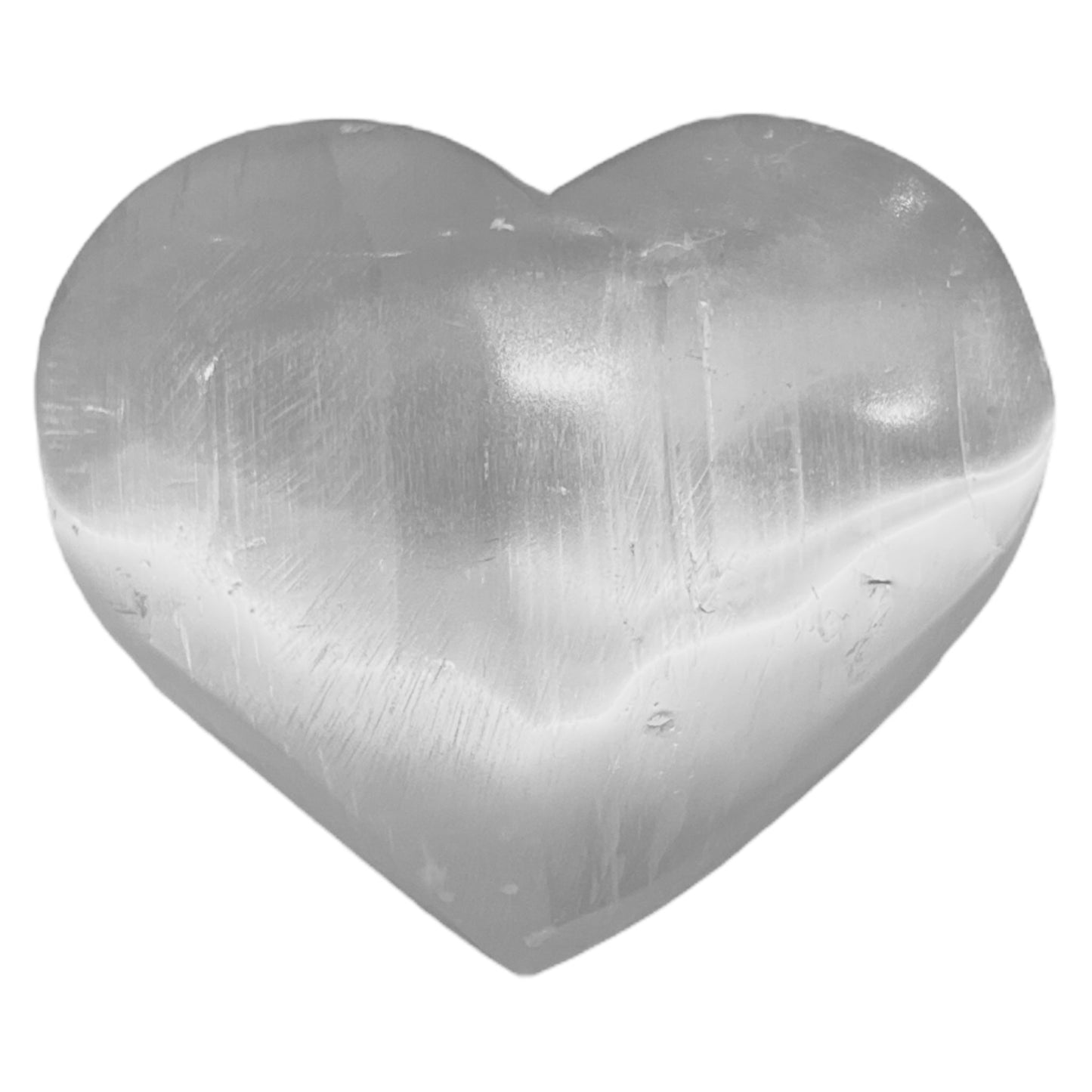 Coeur en sélénite - Foliesbijoux