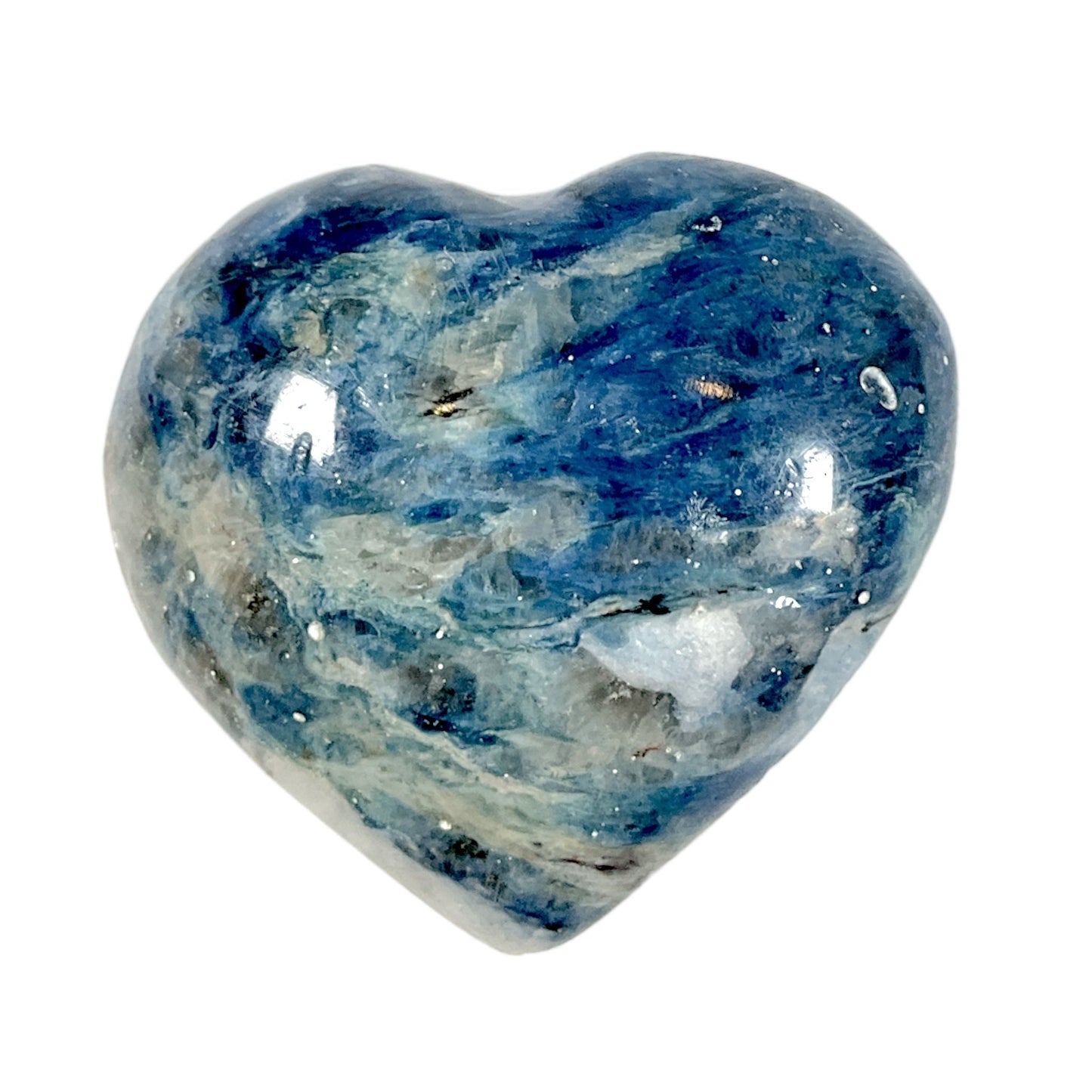 Coeur Calcite bleue à l'unité - Foliesbijoux