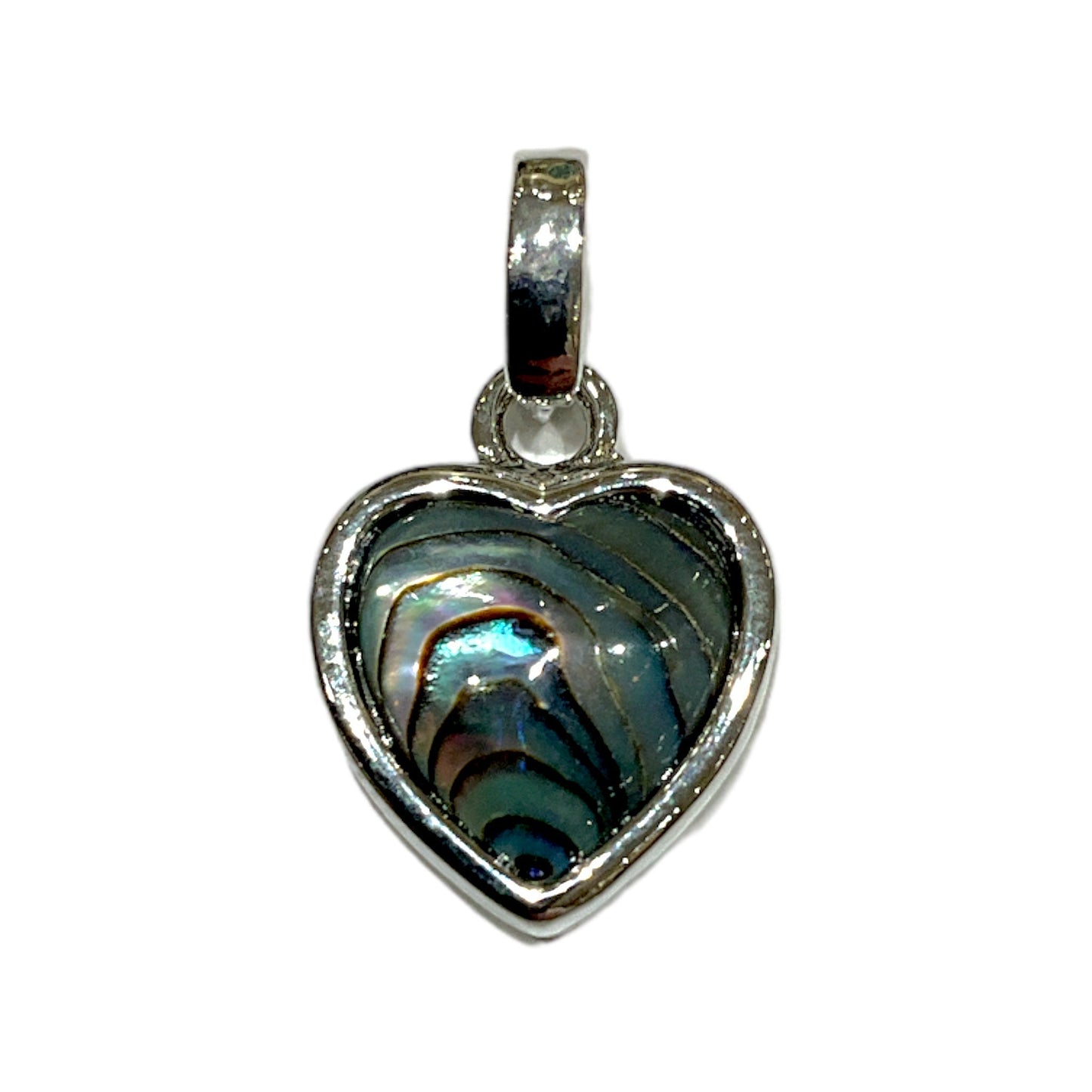 Pendentif cœur coquille d’ormeaux - Foliesbijoux