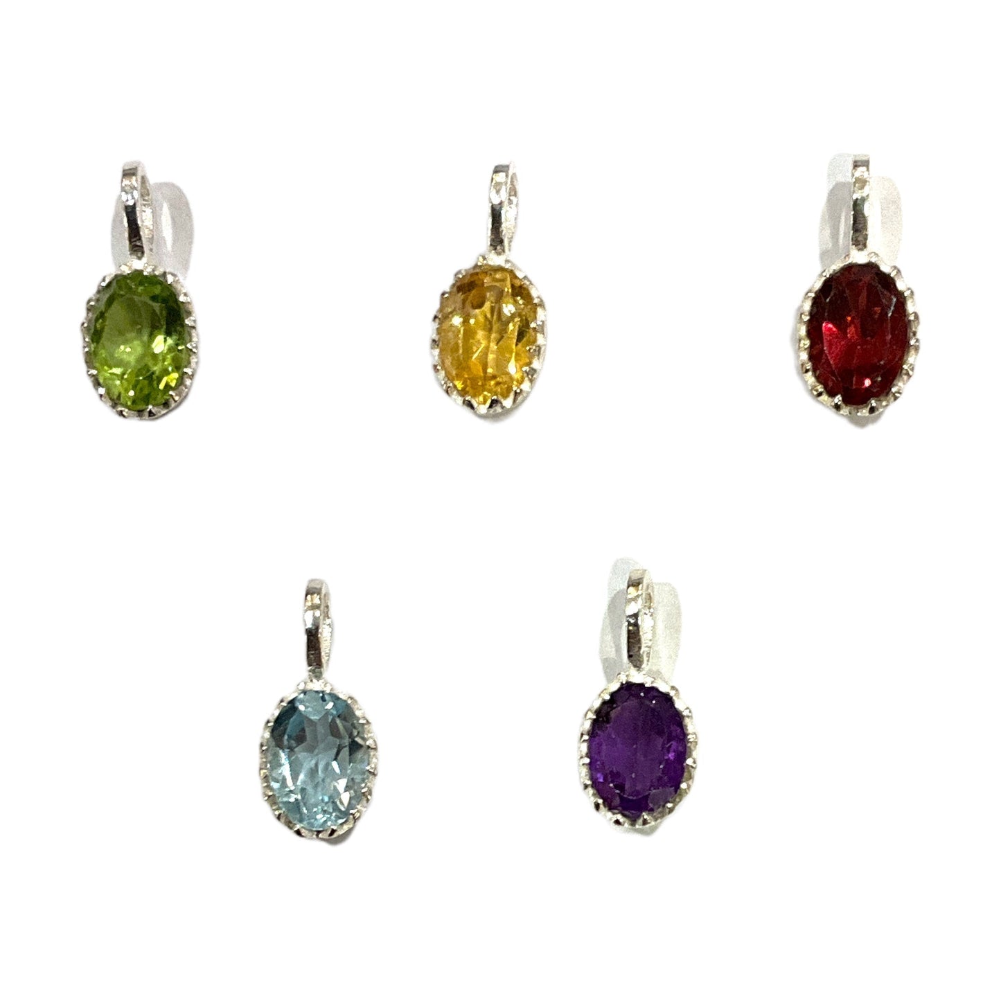 Pendentif argent 925 et pierre - Foliesbijoux