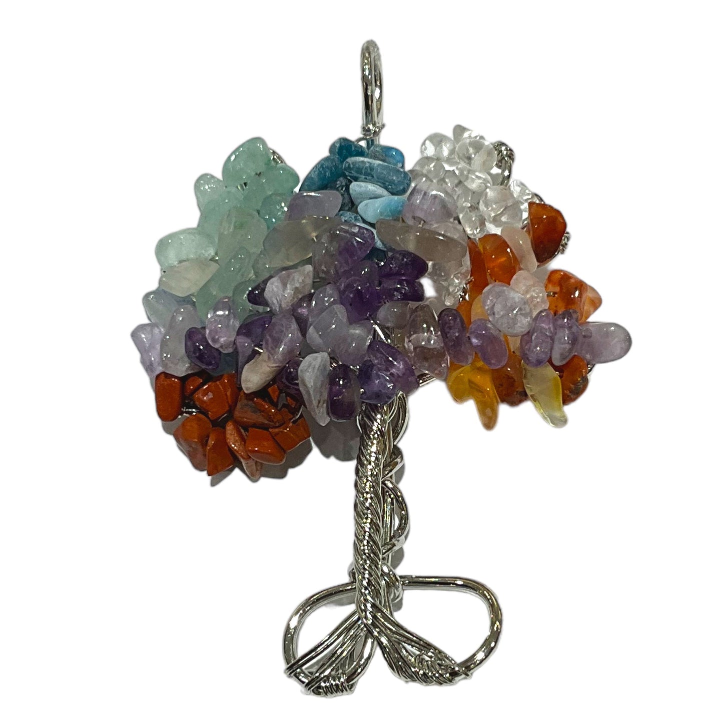 Pendentif arbre de vie Multi pierres - Foliesbijoux