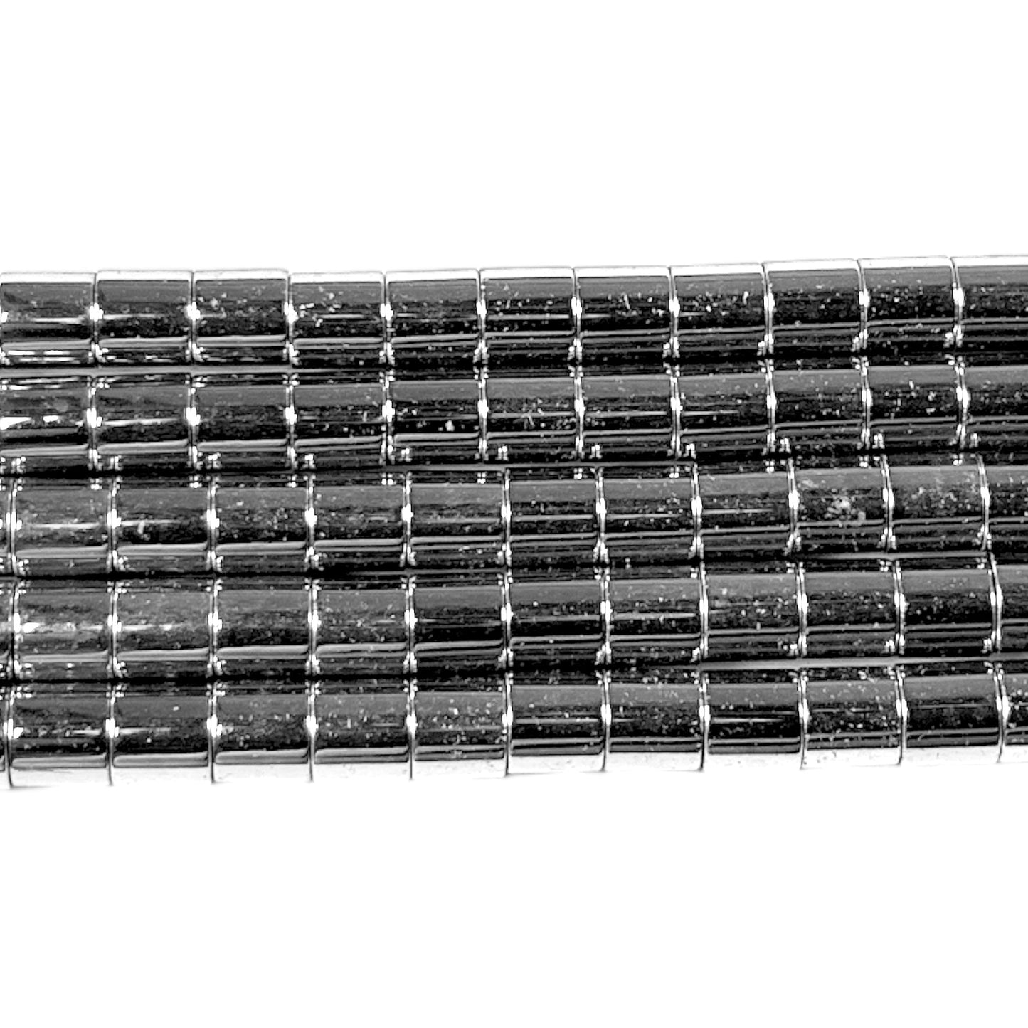 Fil de perle Hématite electroplaquée argenté HEA-90/ HEA-91 - Foliesbijoux