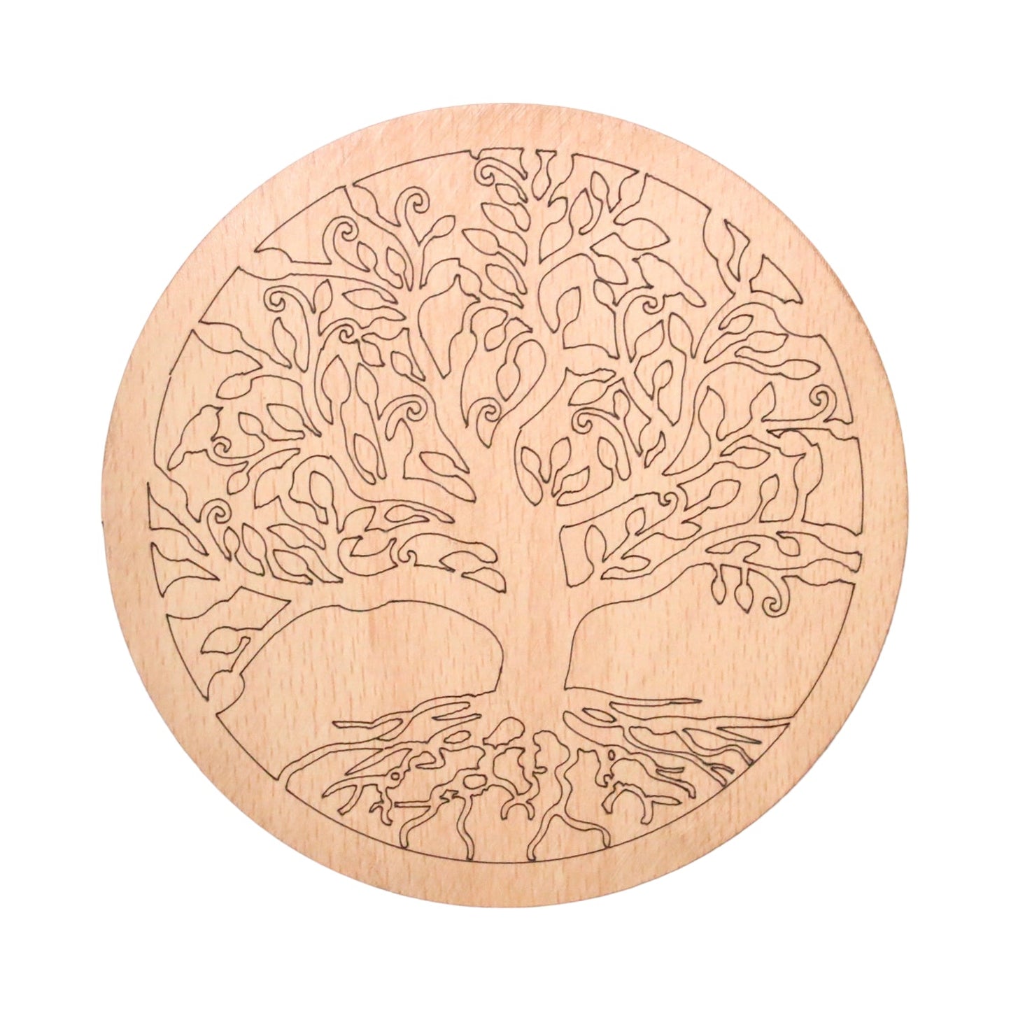 Plaque Arbre de vie en bois - Foliesbijoux