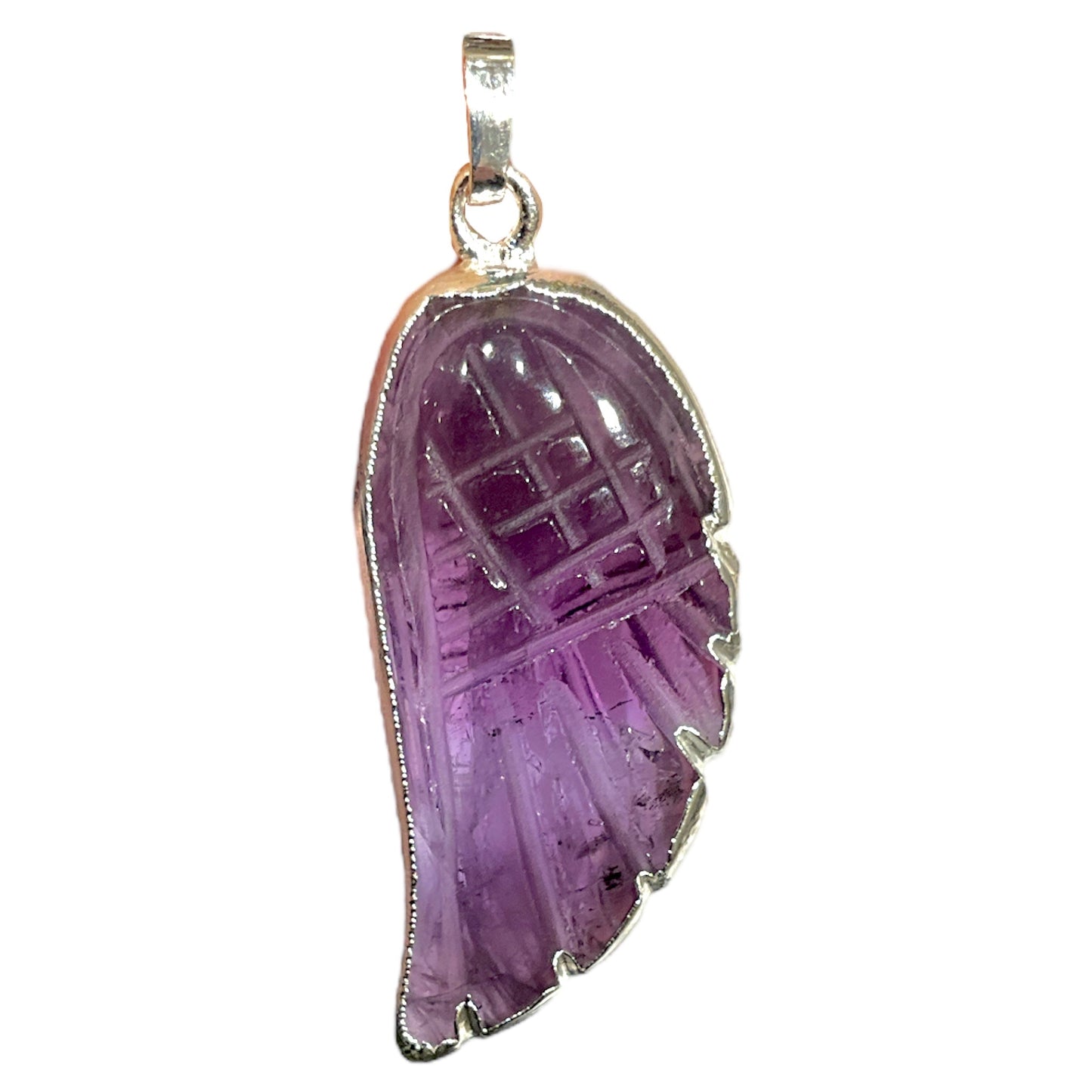 Pendentif en aile Améthyste - Foliesbijoux