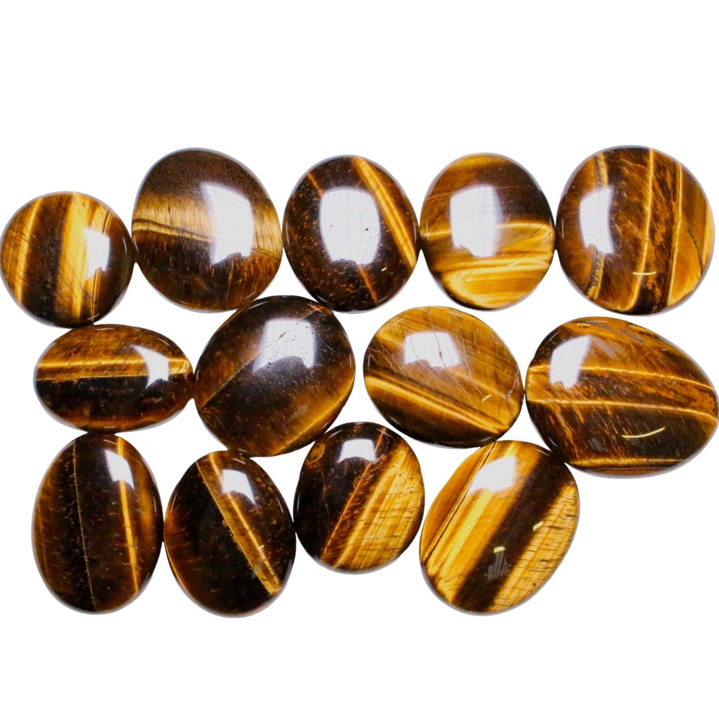 Galet Oeil de tigre 40mm (Lot de 200g) - Foliesbijoux