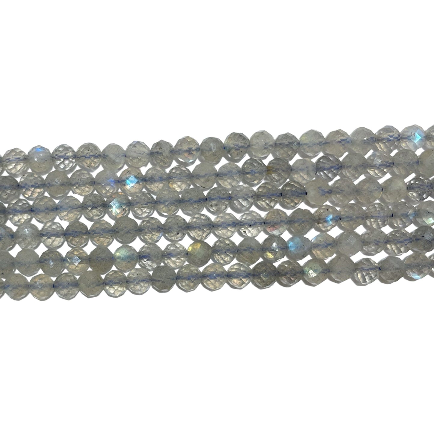 Fil de perles facettées Labradorite - Foliesbijoux