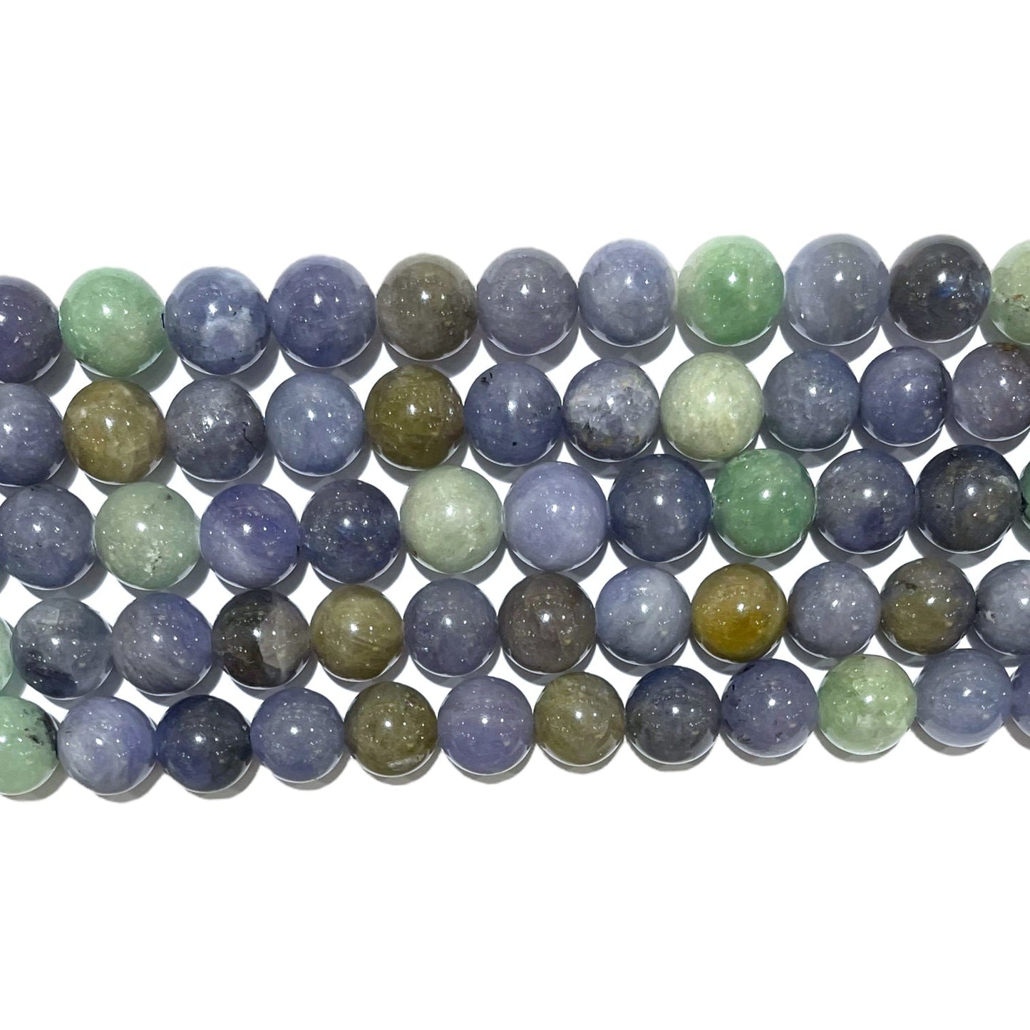 Fil de perle Tanzanite multicolore A+ - Foliesbijoux