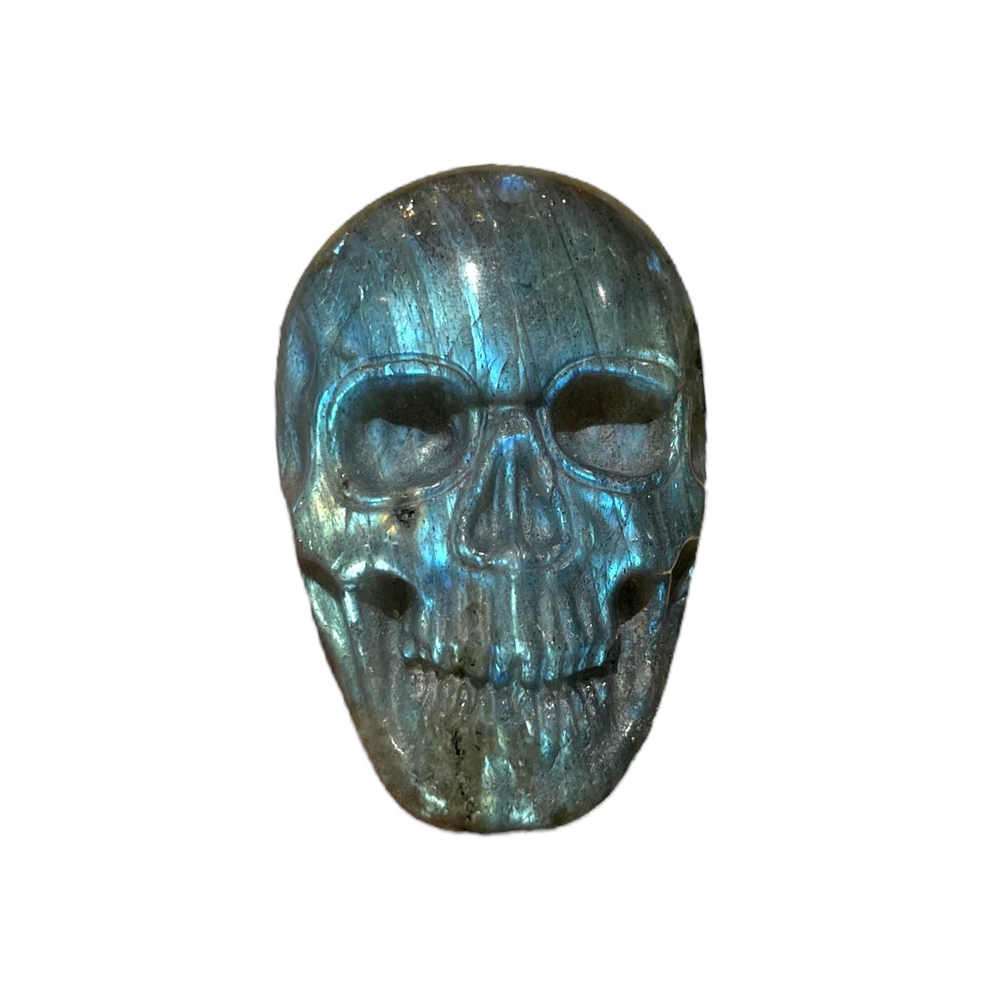 Pendentif plat Labradorite 3.5 cm x 2 cm percé devant - Foliesbijoux