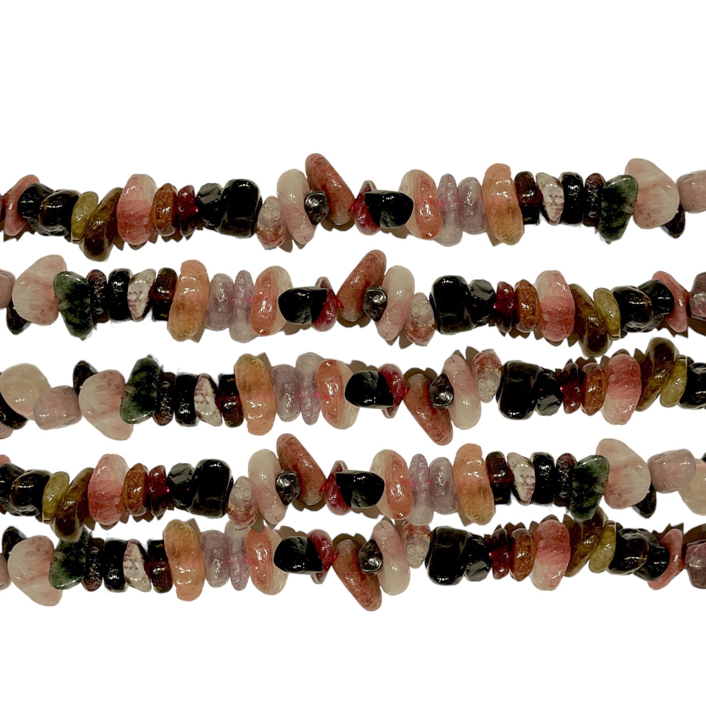 Fil de pierre baroque Tourmaline multicolore A - Foliesbijoux
