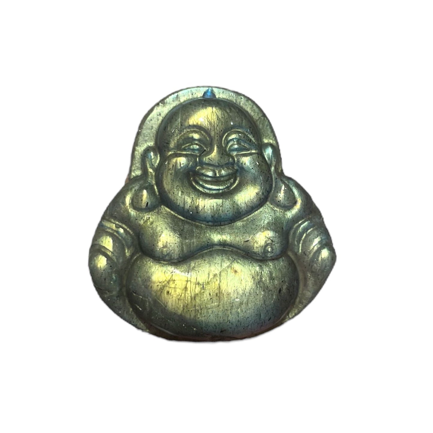 Pendentif plat Labradorite 3.5 cm x 2.5 cm percé devant - Foliesbijoux