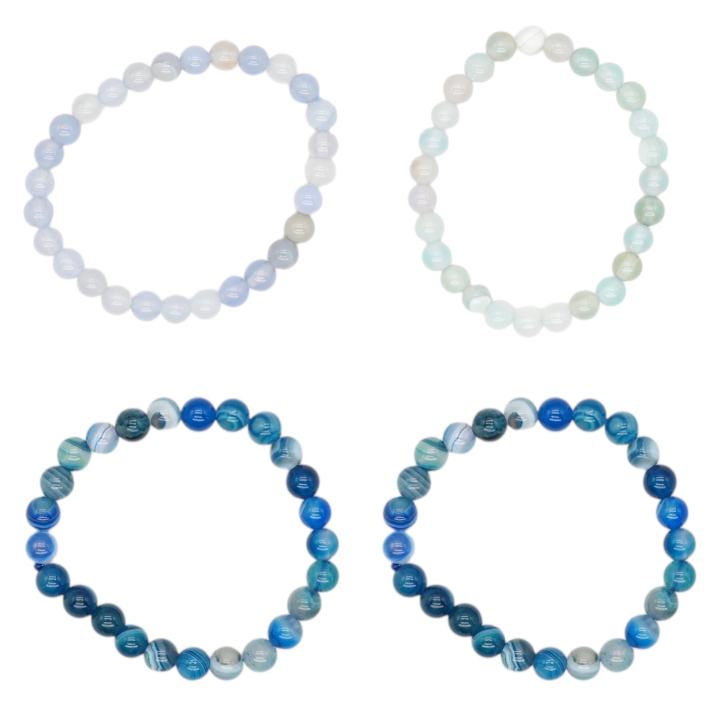 Bracelet enfant Agate 6 mm (12 couleurs disponible)