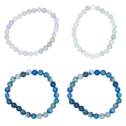 Bracelet enfant Agate 6 mm (12 couleurs disponible)