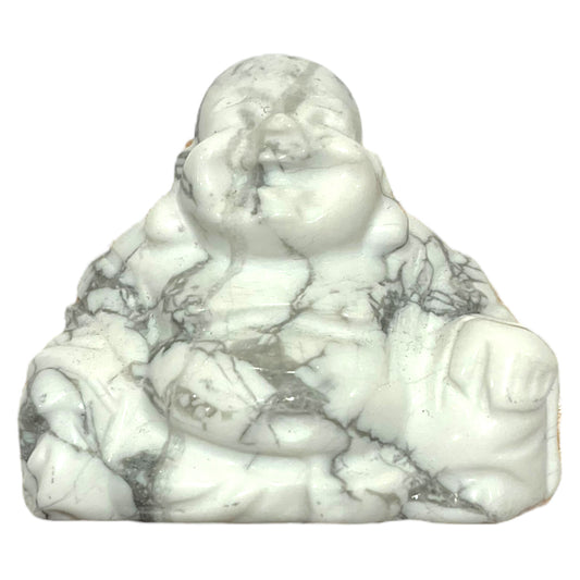 Bouddha en Howlite blanche