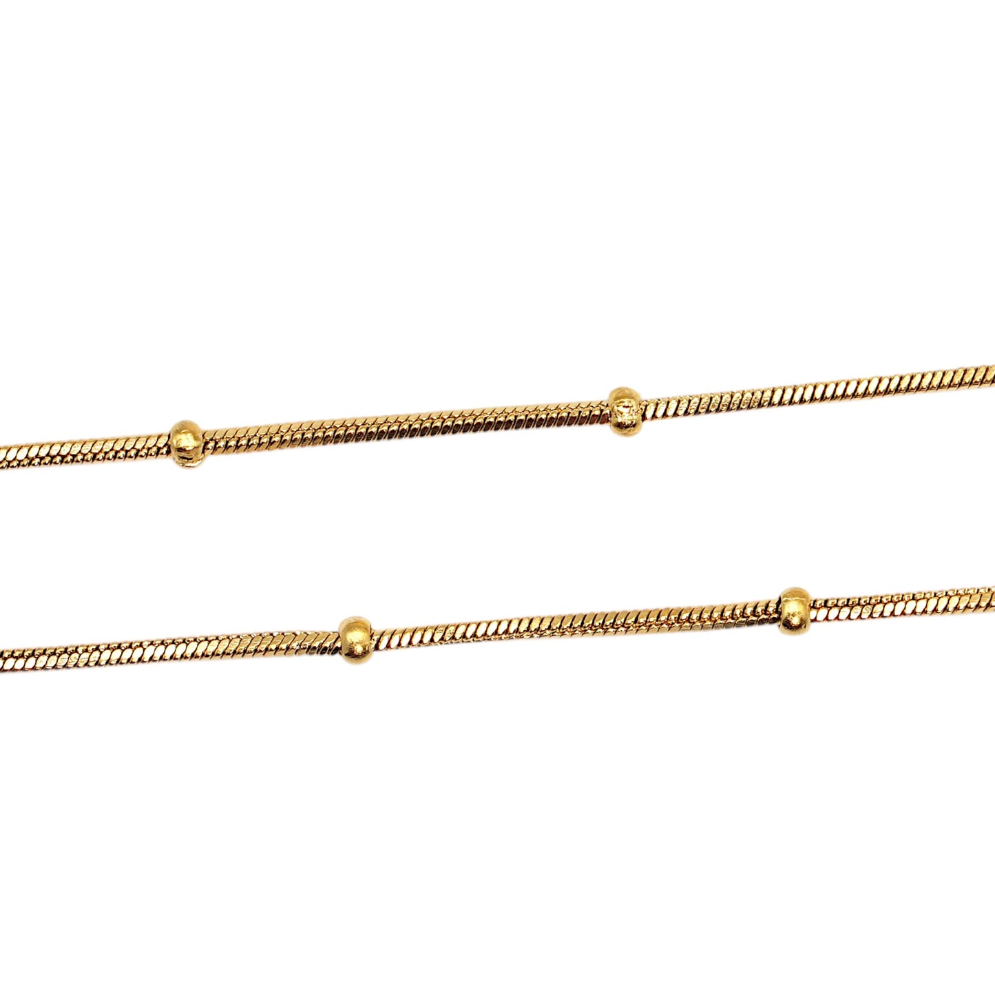 10 chaînes en acier inoxydable dorée modèle 2 B