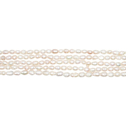 Fil de perle d’eau douce 3.5-4.2mm [21]