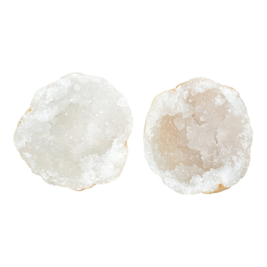 Petite géode entière en Quartz Blanc 6-7 cm