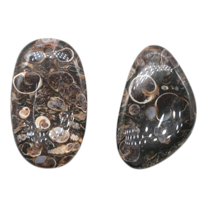 Pendentif Agate Turitelle forme aléatoire percé devant réf 12x20
