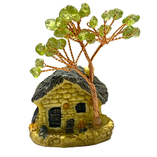 Maison avec Arbre de vie en Péridot - Foliesbijoux