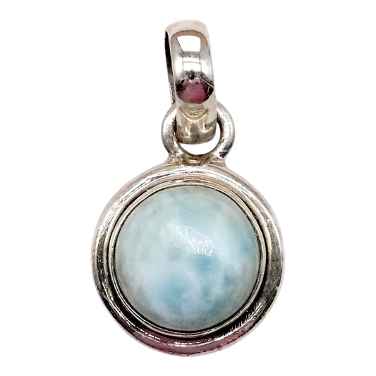 Pendentif Larimar de Republique dominicaine & argent 925