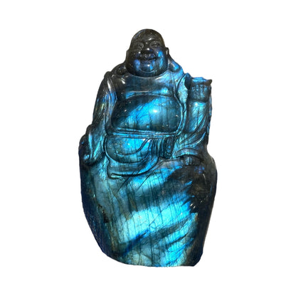 Figurine Bouddha en Labradorite pièce unique 11x7x3cm numéro B3